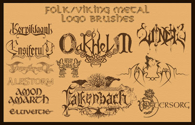 Pinceles para Photoshop de Death-Black-Thrash-Brutal Death-Melodic Death-Heavy-Viking-Folk-GrindCore-Power Metall.
