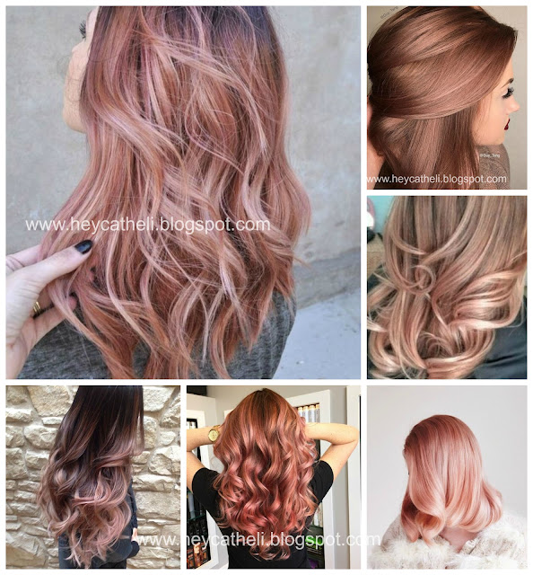 rose gold hair pink hair gold hair ombré hair