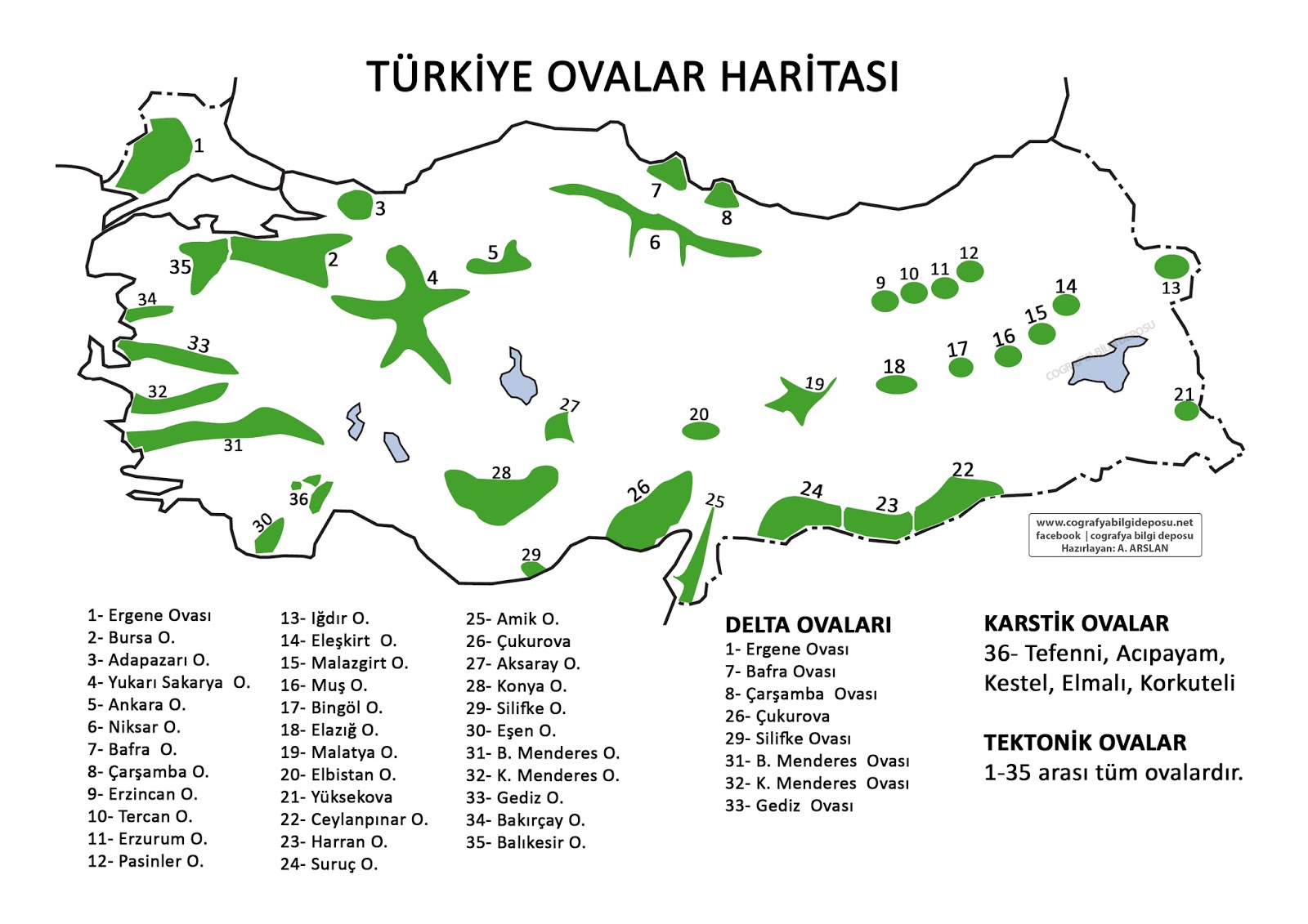 Cografya Bilgi Deposu: Türkiye Dilsiz Haritaları