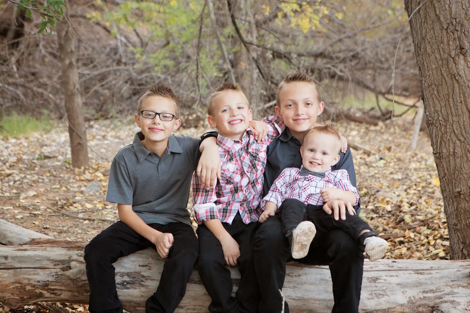 I'm the lucky mom of 4 very sweet boys!