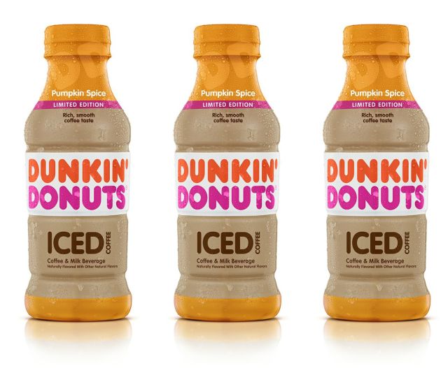 Dunkin' Donuts Adds New Pumpkin Spiced Bottled Iced Coffee