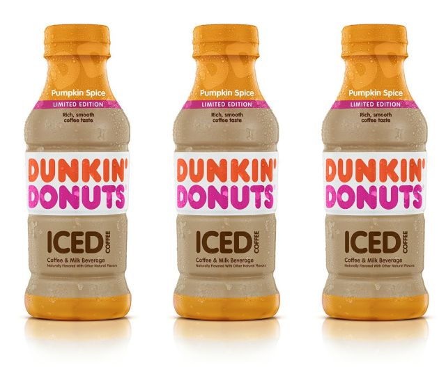 Dunkin Donuts Bottled Iced Coffee Pumpkin Spice