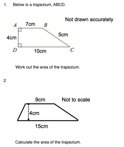 Area Of Trapezium Pdf