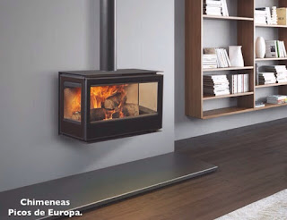 Chimeneas Picos de Europa: Chimeneas colgadas a tres caras con tubos