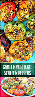 52 Ways to Cook: Grilled Vegetable Stuffed Bell Peppers - Grilling Time ...