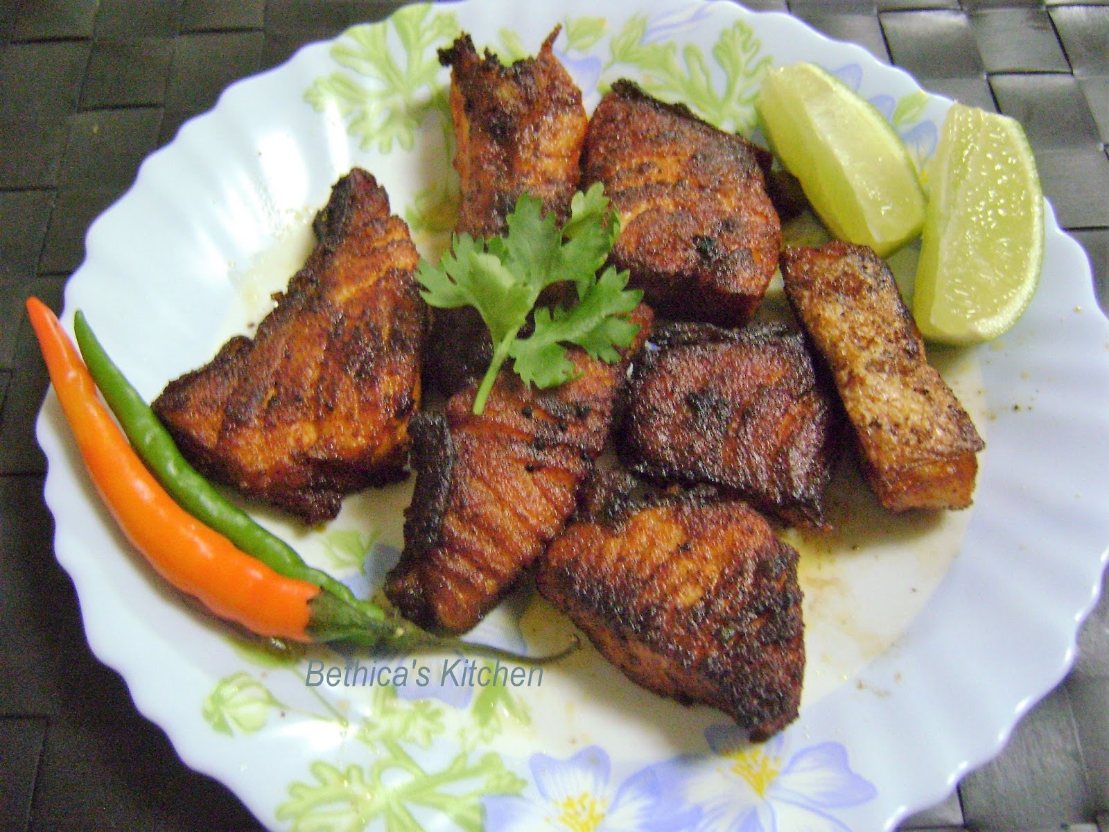 Bethica's Kitchen Flavours: Salmon Fish Fry
