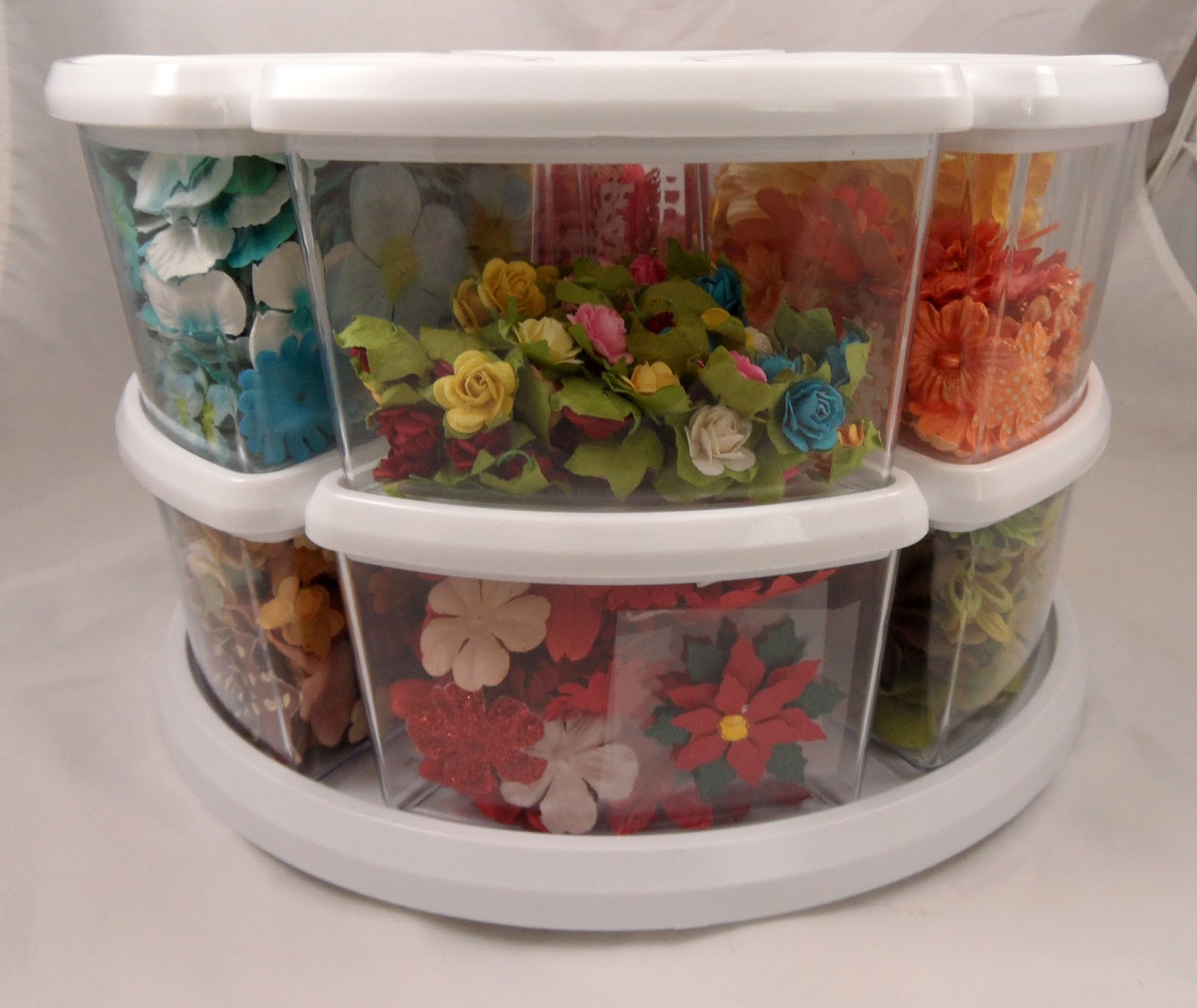 Stamping & Scrapping in California Deflecto Flower Storage