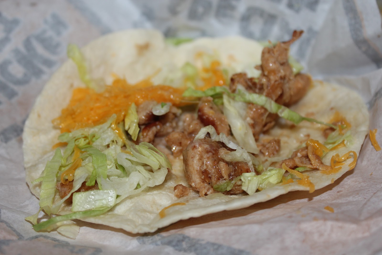 Del Taco Chicken Soft Taco