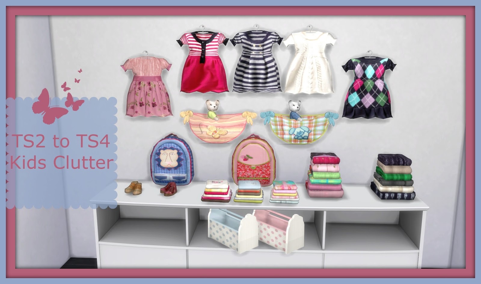 Sims 4 Ccs The Best Ts2 To Ts4 Suza Kids Clutter By Dinha