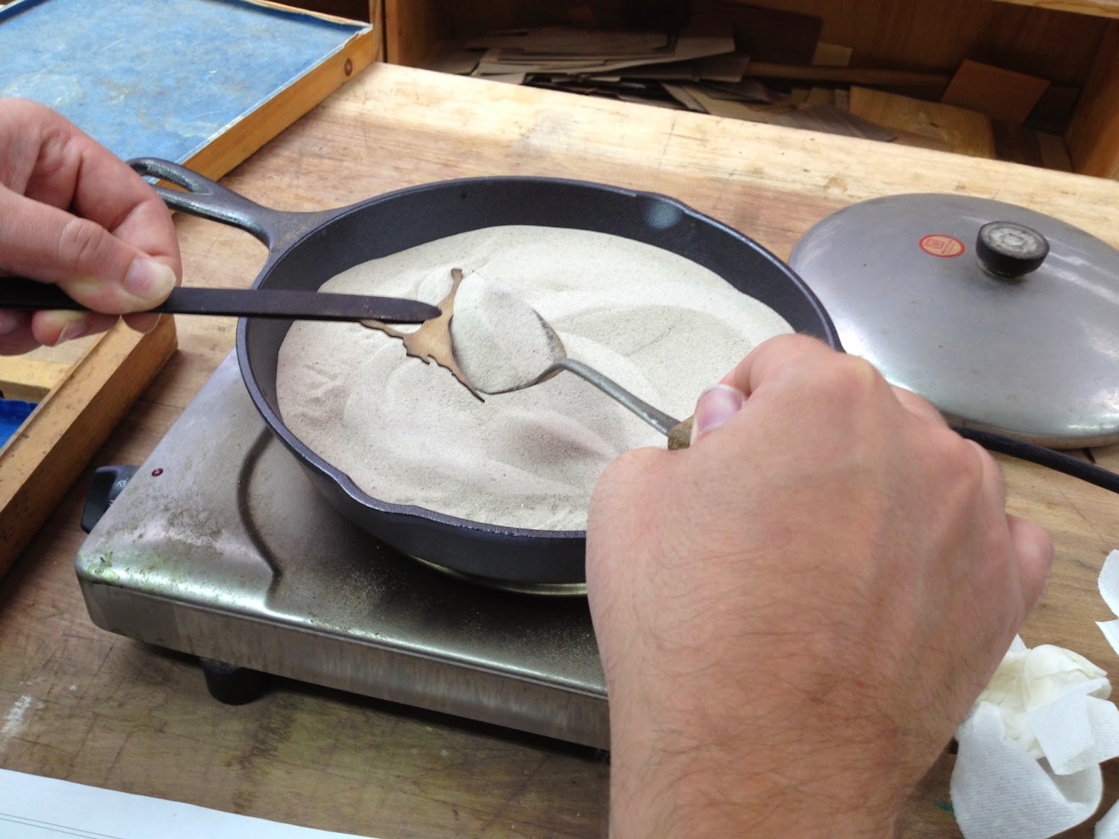 Patrice Lejeune: Treasure Box #2 - Marquetry hot sand shading