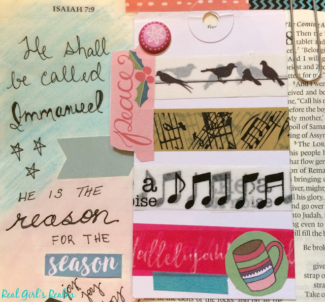 Bible Journaling using the Rest in Him devotional