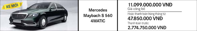 Giá xe Mercedes Maybach S500 2017 tại Mercedes Trường Chinh