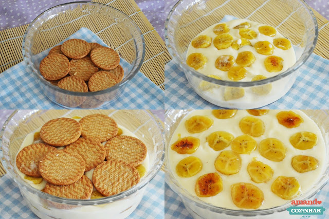 receita Pavê de banana fácil