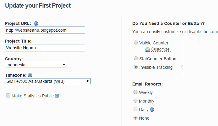 Melihat statistik/riwayat pengunjung - Semua ada di sini