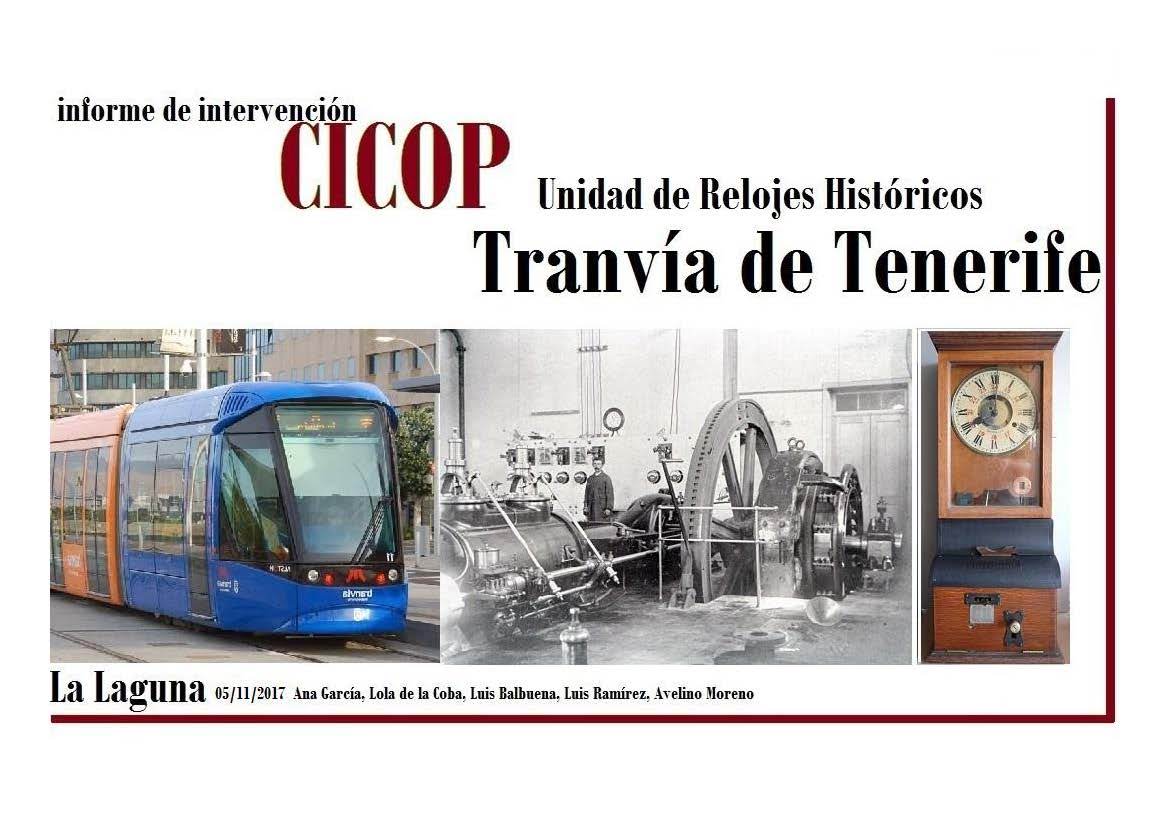 Registro de salida: «Reloj de fichaje horario del personal del tranvía » -  Museos de Tenerife - Museo de Historia y Antropología de Tenerife