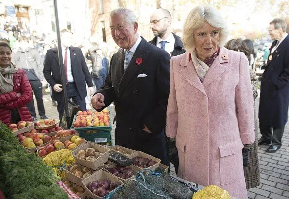 The Prince of Wales and The Duchess of Cornwall visited Swiss Cottage Farmers’ Market to celebrate the 20th anniversary