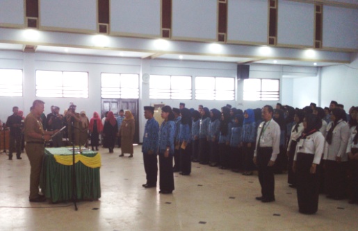 Bupati kep. Selayar Buka Diklat Dan Prajabatan CPNS, Serta Lantik PNS Angk.2014