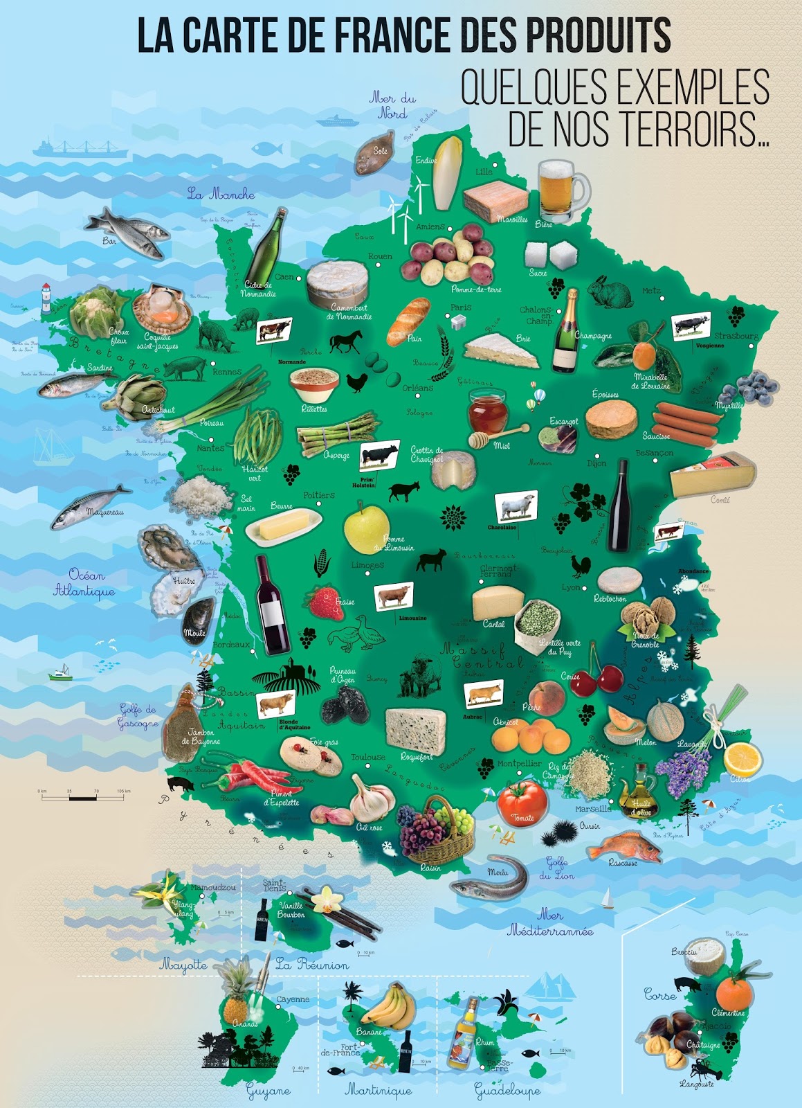 carte des specialites de france