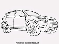 Mewarnai Gambar Mobil Toyota | Mewarnai Gambar