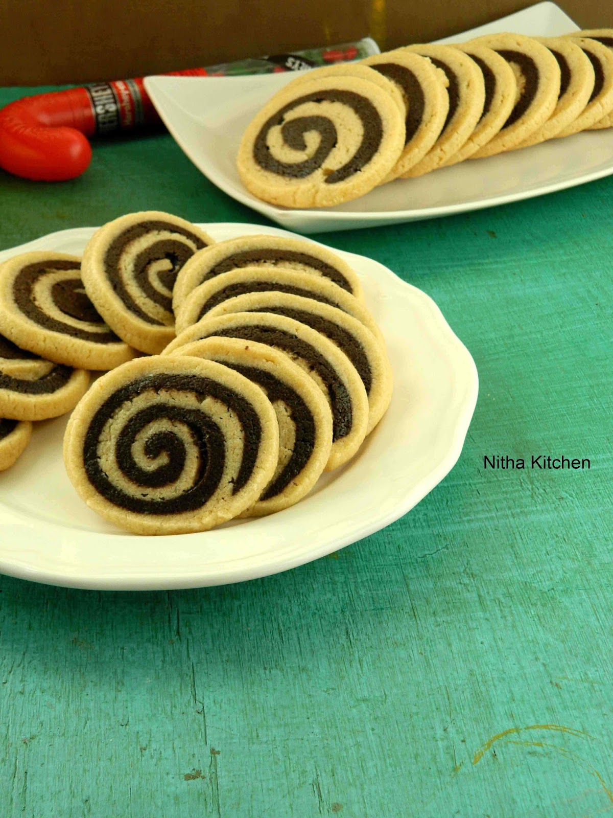 Nitha Kitchen Easy Pinwheel Cookies Merry Christmas