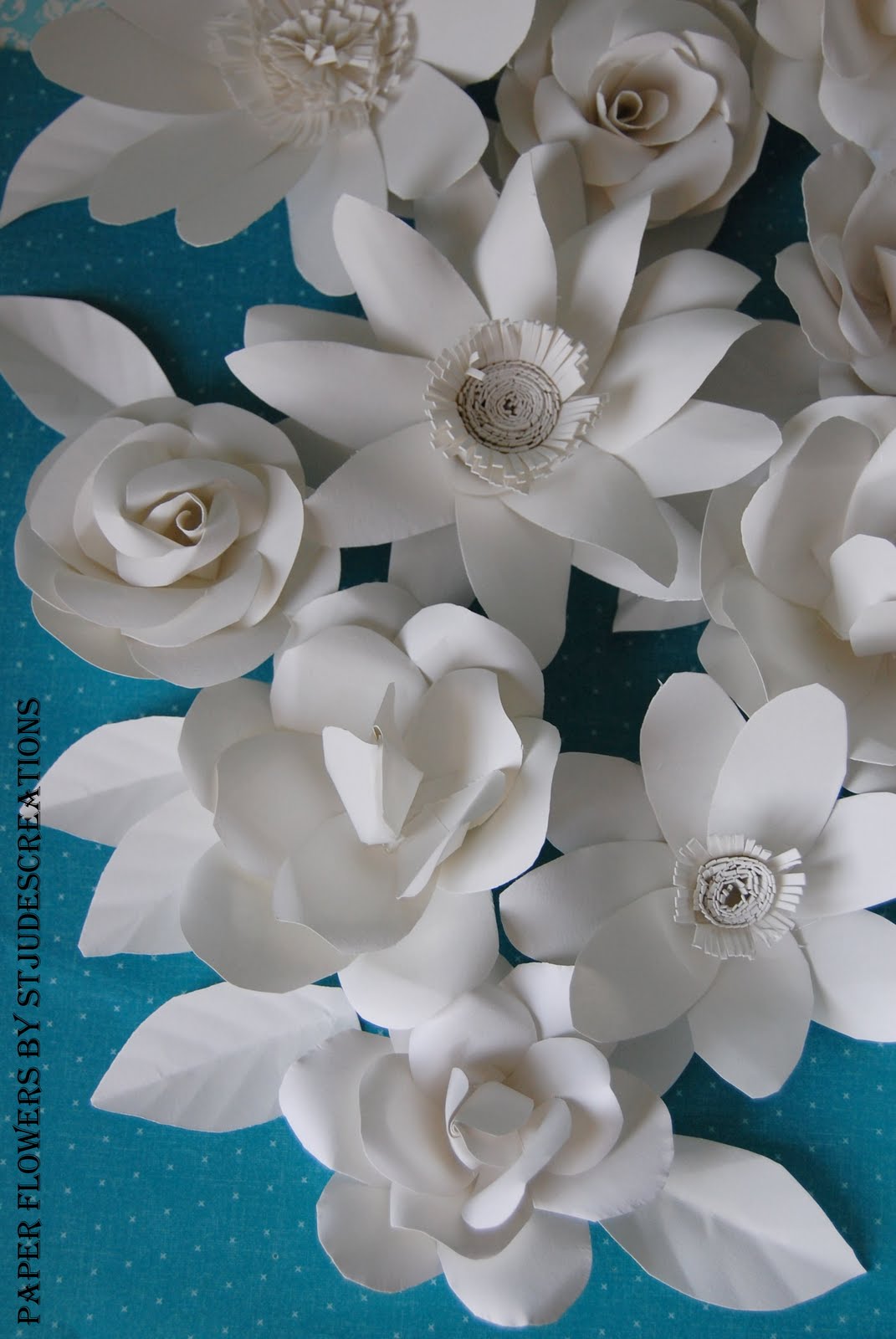 paper flower cake toppers Handmade PaPer FloweRs by Maria Noble