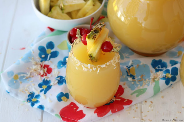 Pineapple Rum Party Punch recipe from Served Up With Love