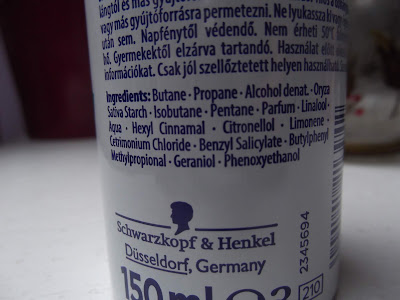 Schwarzkpf Schauma Refresh suchý šampón zloženie