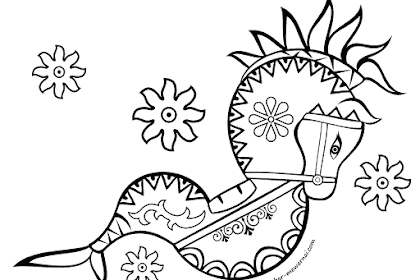 Gambar Sketsa Celeng Jaranan