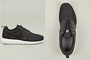 The Nike Roshe Run Woven Sneakers, seen here in night grey. (new )
