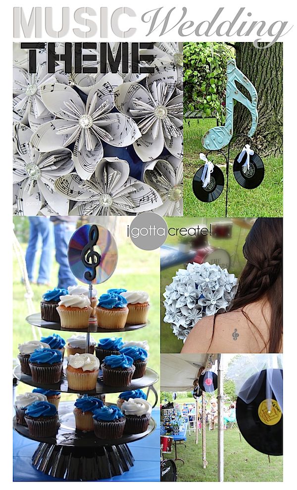 Music Themed Wedding Ideas at I Gotta Create!