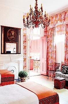 On FLEEK / Pink & Orange, the New Boho Sweethearts - Manuel Canovas bedroom 2