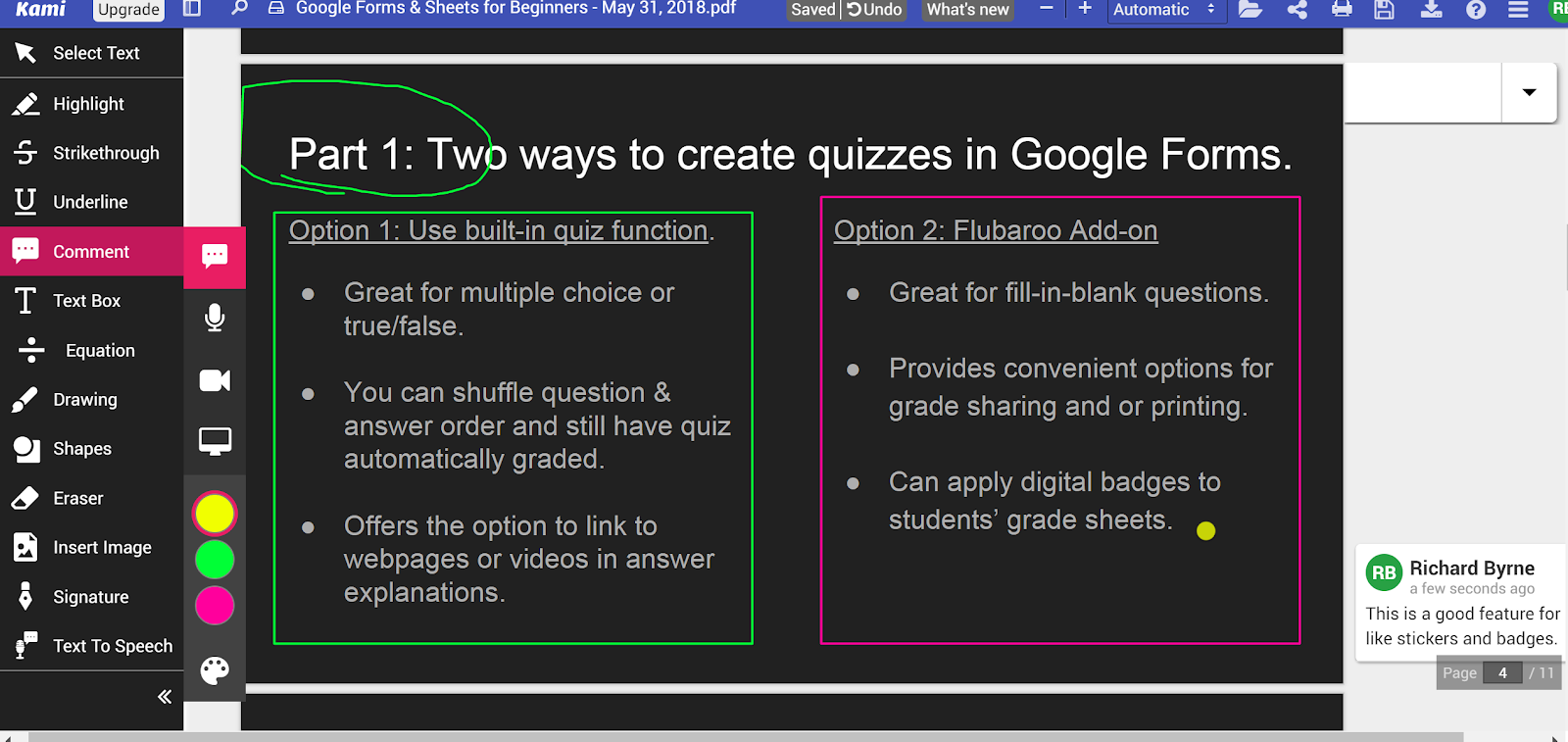 Free Technology for Teachers: Kami - Annotate and Collaborate on PDFs