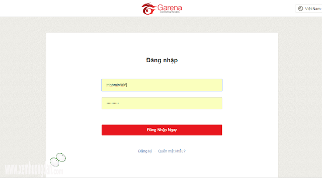 Hướng dẫn đổi mật khẩu garena Huong dan doi mat khau garena