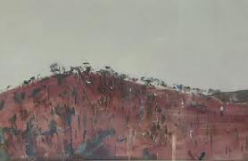 Hillside - Fred Williams painting