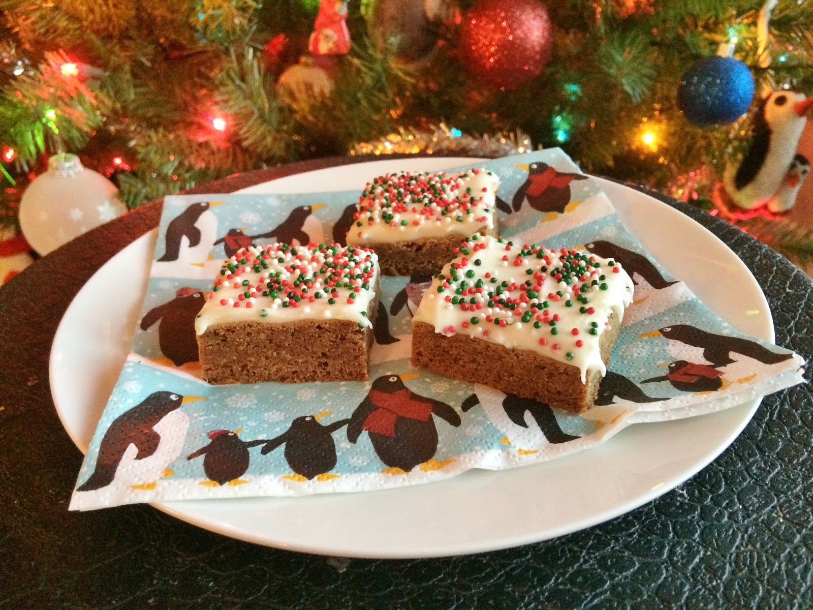 My Tiny Oven Gingerbread Bars with Eggnog Frosting