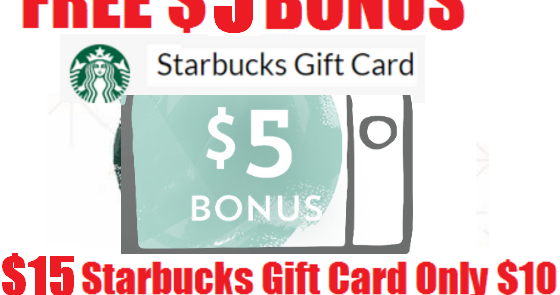 $15 starbucks gift card