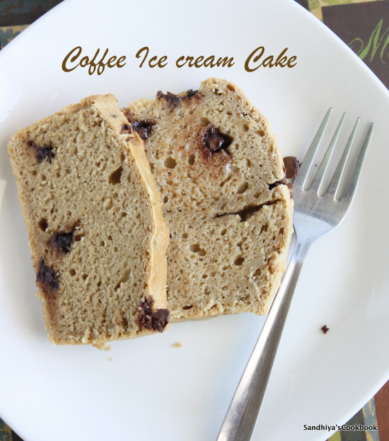 Sandhiya's Cookbook Ice cream Cake Coffee Cake Coffee Ice cream Cake