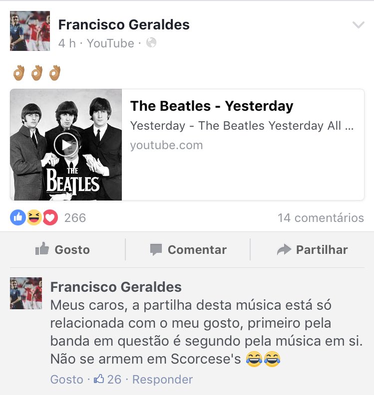 O Artista do Dia Futebol Português Geraldes em modo 'trash talk'