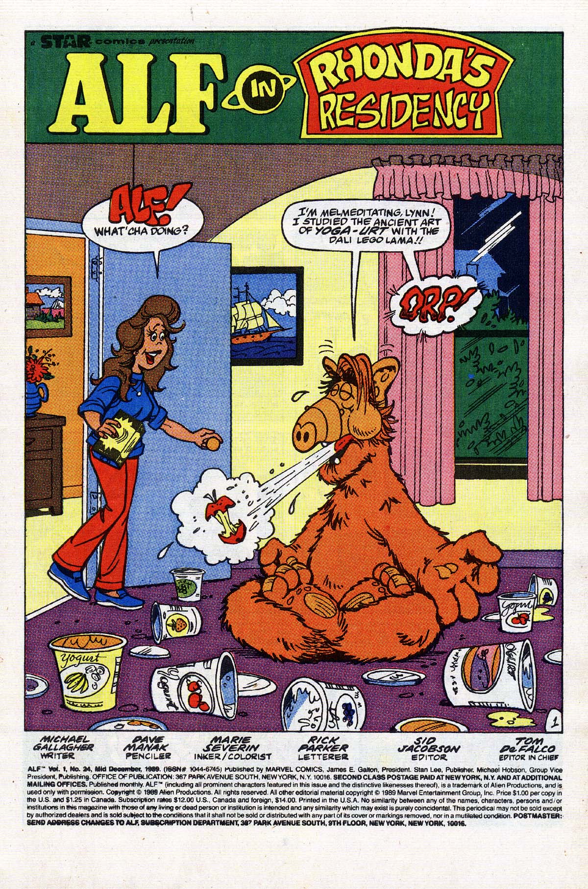 Read online ALF comic -  Issue #24 - 2