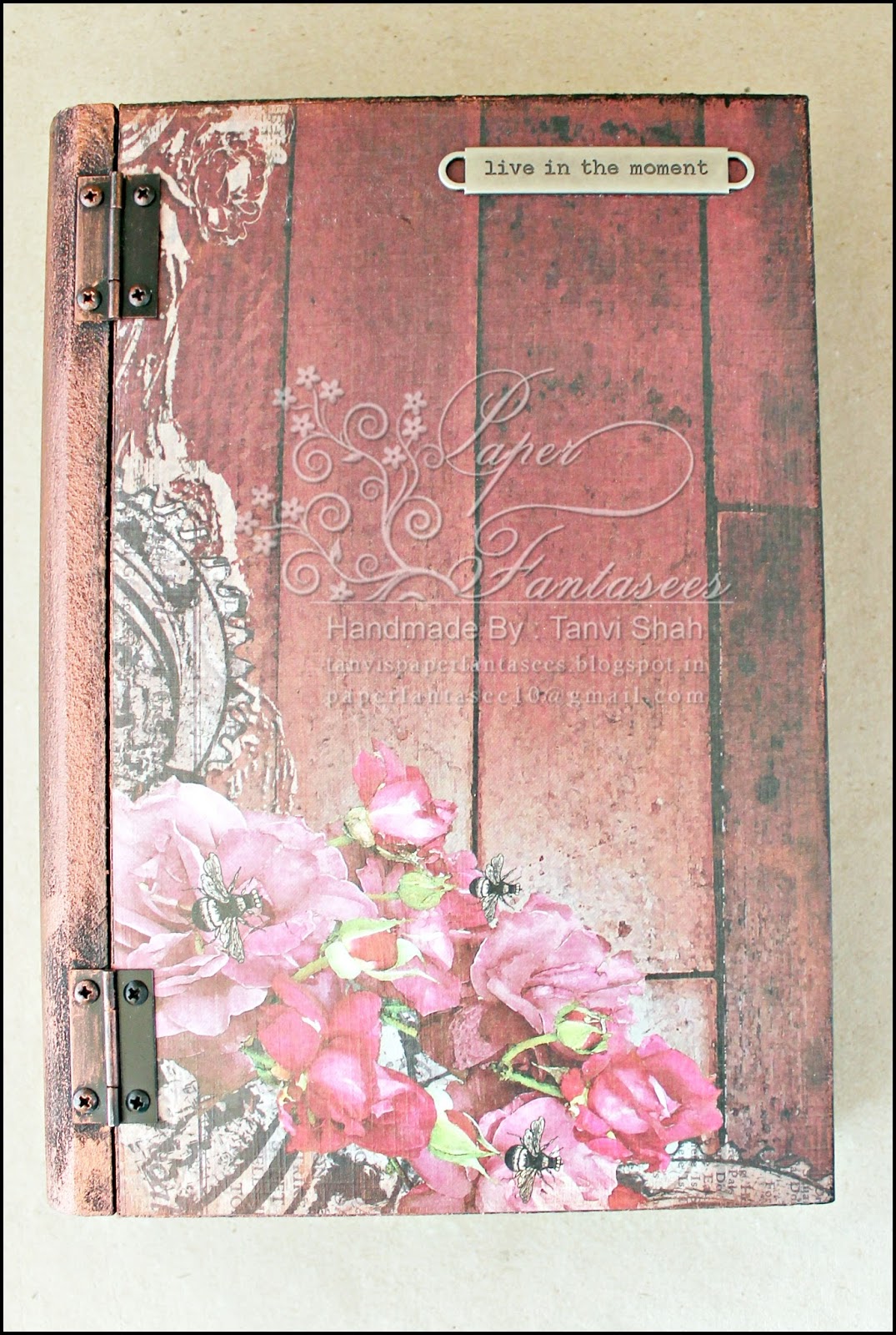 Paper Fantasees The Craft Blog Decoupage Book Box