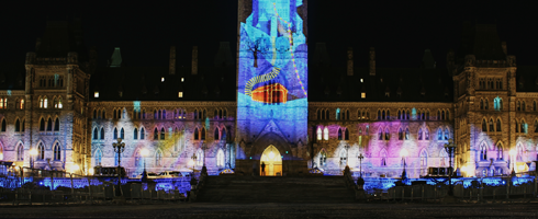 Parliament Hill Christmas Lights Ottawa