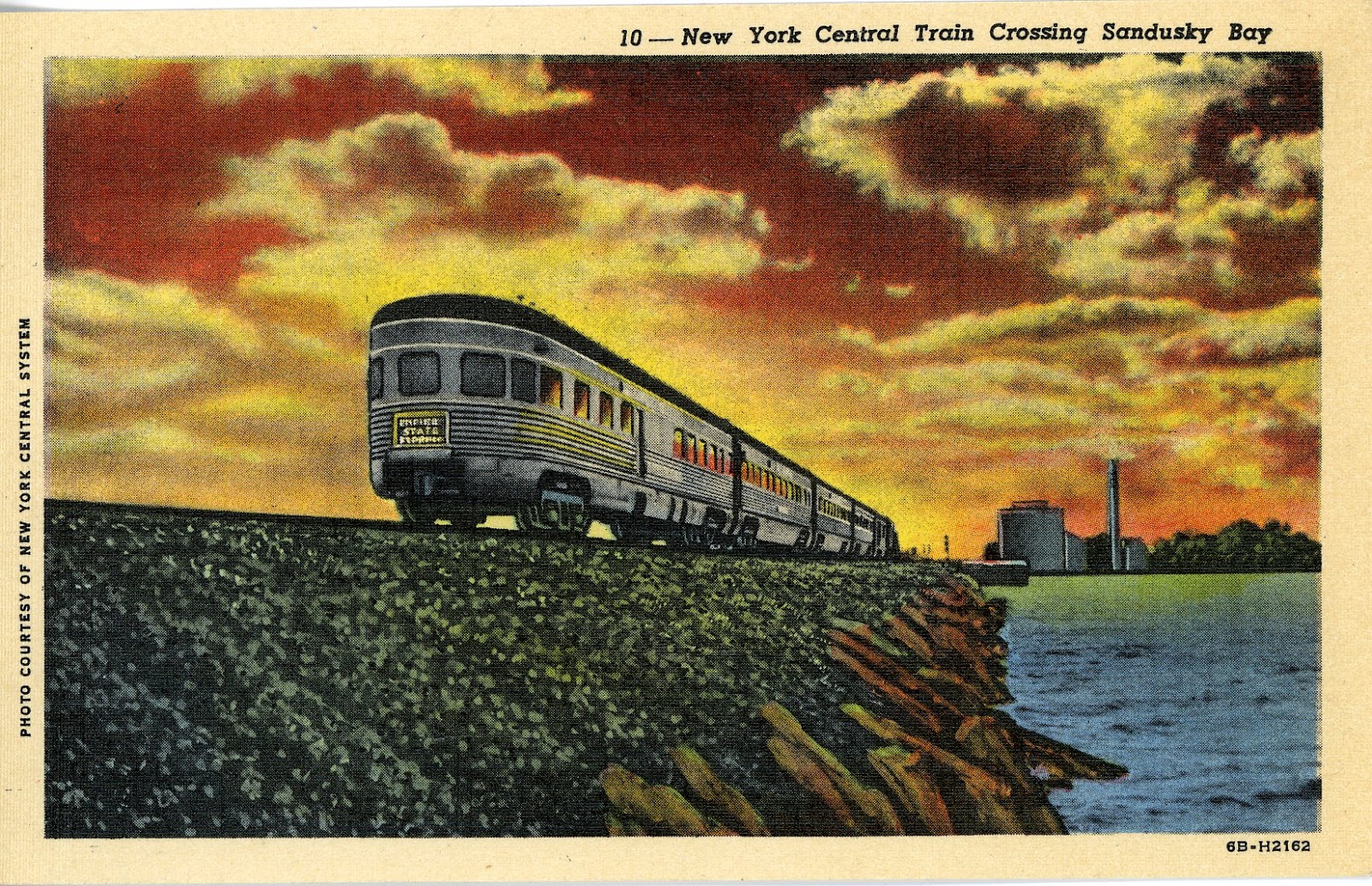 The National Railroad Postcard Museum Sandusky Sunset