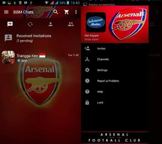 Download BBM  Arsenal APK