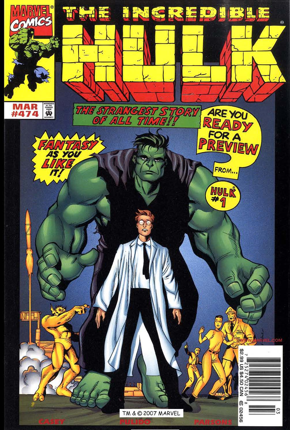 Read online The Incredible Hulk (1968) comic -  Issue #474 - 1