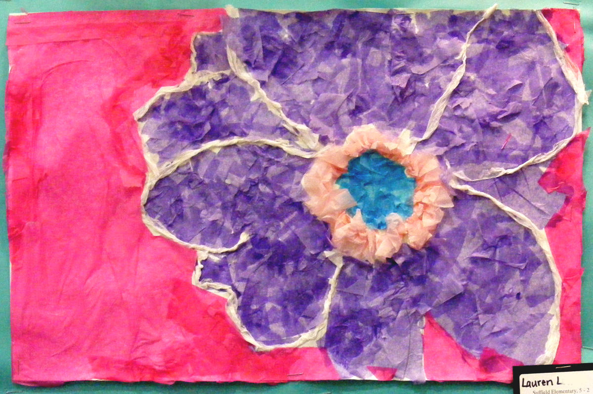 Suffield Elementary Art Blog! O'Keeffe Inspired Tissue Paper