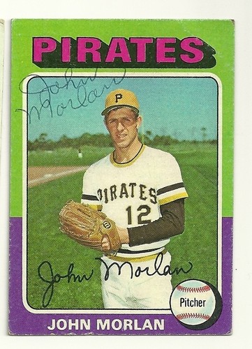 John Morlan 1975 baseball card