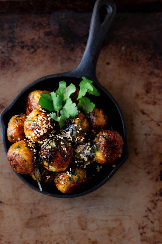 Milk and Honey Teriyaki Tofu Balls Vegan