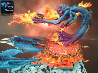 Chaos Daemons Burning Chariot of Tzeentch WiP 8 painting fire Chaos Daemons Burning Chariot of Tzeentch WiP 8 painting fire