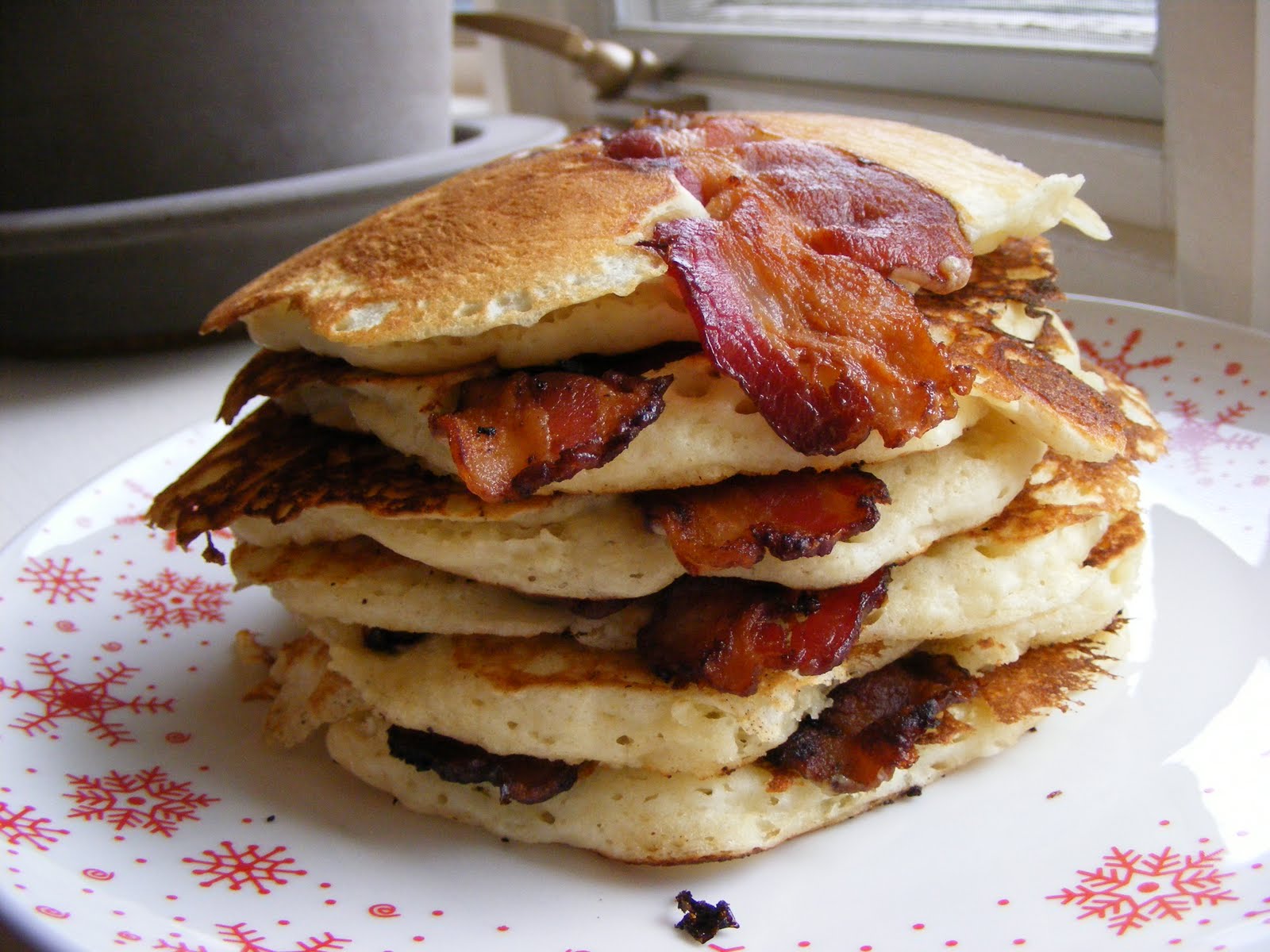 The Virtual Goody Plate Pancake Week 4 Bacon Pancakes (Oh, Yes)