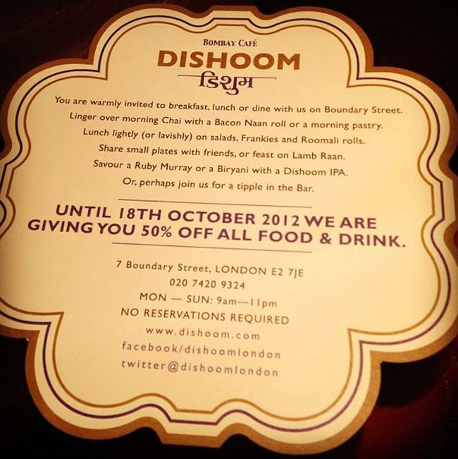 Bombay Cafe Dishoom Opens in Shoreditch